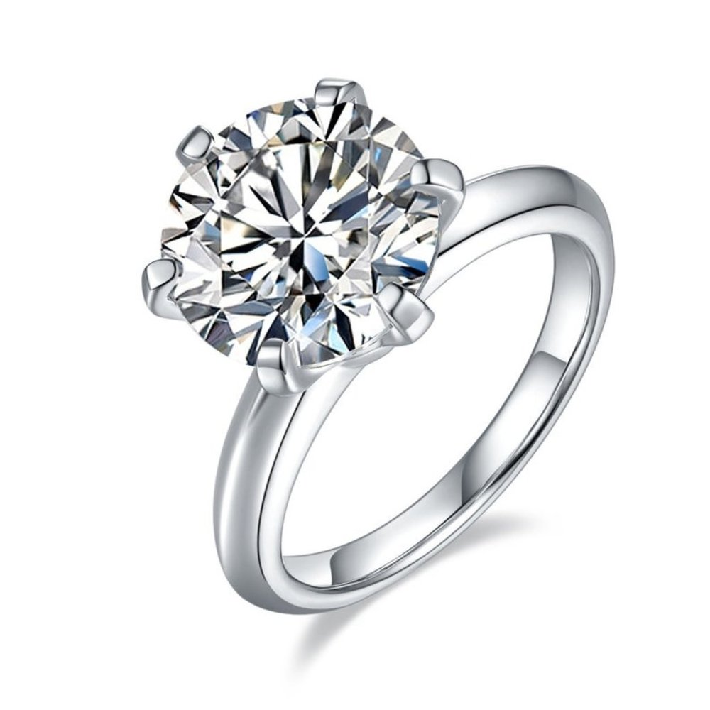 Certified 5ct. t.w. Diamond Solitaire Engagement Ring - Picture 3 of 16